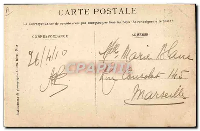 Menton - Pont St-Louis — Frontière Franco-Italienne, douaniers français et gendarmes italiens — Édition Glietta, Nice, n° 956 — Verso