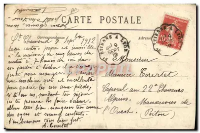 Fábricas de Saint-Chamond — Prese de 6.000 toneladas — Mme Gonin, editora, St-Chamond — Verso