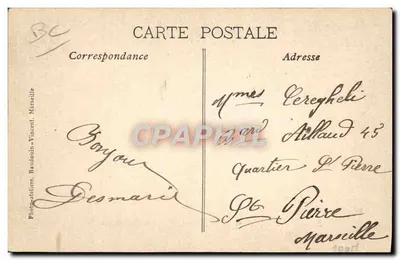 Saint-Maximin (Var) — Rue Colbert, Quartier de la Juiverie — Désiré et Raybaud — Verso