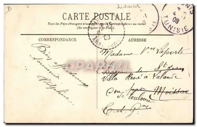 TUNIS — Mulher judia — LL. — N°87 — Verso