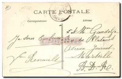 L'Entrée du Vélodrome Municipal — Bois de Vincennes — E. M. n°775 — Verso