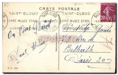 Bois — Idades de 20 a 60 anos — Editor: Fabricação Francesa, n° D.D. 9089 — Verso