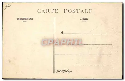 Carta postal de Aimée Pourbarjean — texto impresso e manuscrito — editor Nodros — Verso