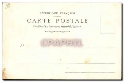 Scène de camp militaire — soldat et femme près de cabanes de plage — éditeur non identifié — Verso