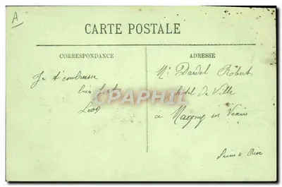 Podwodna "Pluviose" — zatopienie 26 maja 1910 przed Calais — wydawca nie widoczny — Rewers