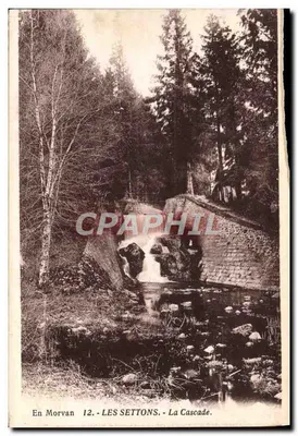 Les Settons - A Cascata — Na região do Morvan, n°12, editor A. Duciel, Saulieu