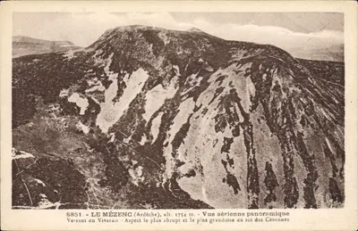 Le Mézenç (Ardèche) — Vista aérea panorâmica — Éditions d'Art Margerit Béchond, n° 8851