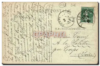 La Louvesc (Wysokość 1050 m) — Widok przez sosny — L'Ardeche Illustrée n° 5759 — Rewers