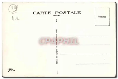 Triel (S.-et-O.) — Iglesia del siglo XII — Edición La Cigogne, 111, Rue Réaumur, París — Reverso