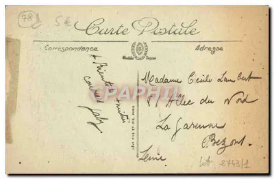 Poissy — Na Brzegu Migneaux (między wyspami) — LL. — Rewers