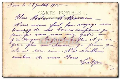 PARYŻ – Louwry, widok z Pawiaka Sully — B.F., Paryż, n° 105 — Rewers
