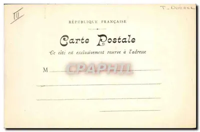 Rouen — O Hotel da Douane — Collect. das Nouvelles Galeries N° 94 — Verso