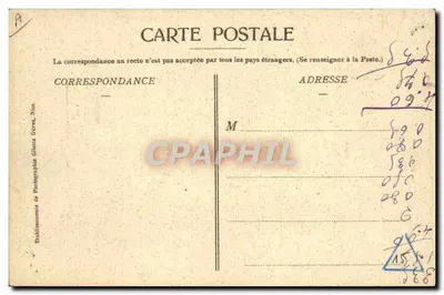 Menton - Ponte St-Louis - Fronteira Franco-Italiana — Guardas Franceses e Guardas Italianas — Edição Gilière, Nice, n° 956 — Verso