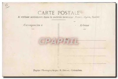 Grupo diante de um comércio — 'PHONE BAR TERRA' — Papier Photographique R. Duvau, Colombes — Verso