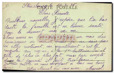 Estrasburgo - La Sinagoga — editor G. Gigot, n° 1021 — Reverso