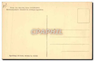 Rower — Antonin Magne — Nasz wielki mistrz narodowy — Cliché Sporting — Rewers