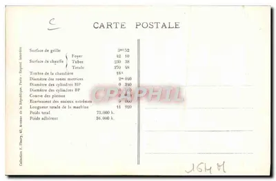 Locomotiva n° 2.741 — As Locomotivas Francesas (Nord) — Documentário — Verso