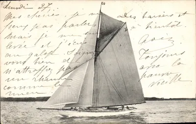 Veleiro em Brientot — Les Bains de Brientot — Série de cartas postais 2186