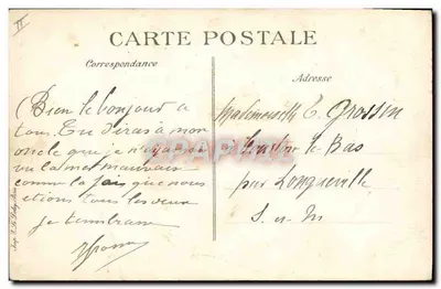 Le Havre — Wyjazd jachtu, w tle, La Hève — Wydawca E.D. n°89 — Rewers