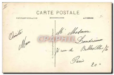 MERS-les-BAINS — Promenadowy statek w pobliżu Mers — G. B. — Rewers