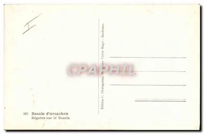 Regatas no Bassin d'Arcachon — Editor Victor Hugo — n° 565 — Verso