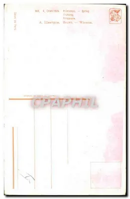 Mulher nua sentada em uma rocha — primavera — A. Chantrion, n° 988 — Verso