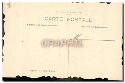 Bandeira nacional — motivo patriótico — editor GUYLO, Paris — Verso