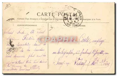 Submarino "Gymnote" — Marinha Militar Francesa — Coleção A. Couturier — Verso