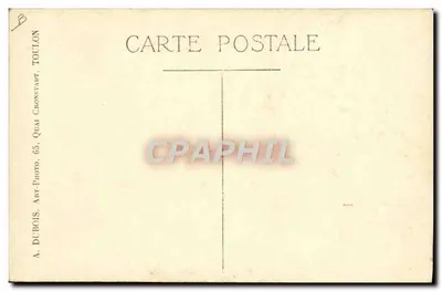 Submarino Laplace — Toulon — A. Dubois — Verso