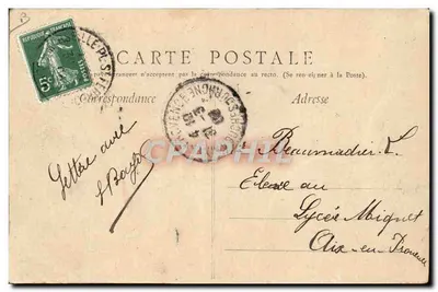 O «Gnome» Submarino em Aparelhamento — A. Bougault, n° 475 — Verso