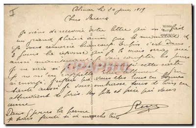 Colmar i. Els. — Teatro Stadtttheater — editor O. G. Cramer, N° 504 — Reverso