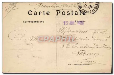 Pałac w Versailles — Gabinet Rady — Wydawnictwo Paris-Versailles n°20 — Rewers