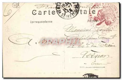 Palácio de Versalhes — Galeria das Batalhas — Editor Paris-Versalhes n°23 — Verso