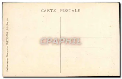 Èze (A.-M.) — Droga Grande Corniche z Nice do Menton — Wydawca Giletta — Rewers