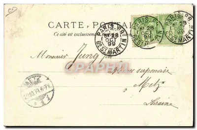 Paris — Fort Chabrol — Jules Guérin montant sa garde — Rückseite