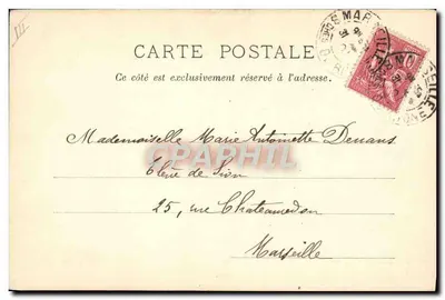 Kobieta adwokat — Marsylia, 1 kwietnia 1901 — Chilal A. Morinet, Nancy, n°2 — Rewers