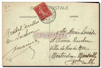 Luchon - Grupo de Guia a Pé — Fototipo Lasbuche Frères, Toulouse, n°117 — Verso