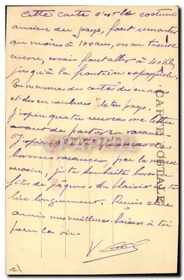 Os Pirineus — Guia Ossalois — C.C. 1030 — Verso