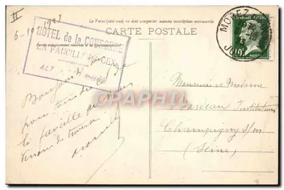 Đường từ Gex đến Fancille — Nơi nghỉ và nguồn nước Napoléon (độ cao 1049 m.) — Michaux, xuất bản, Bellegarde (Đã đăng ký) — Mặt sau