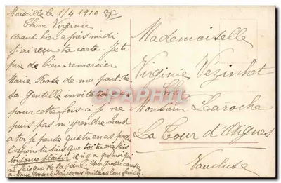 Moda 1909!!! — mulher com chapéu florido — editor GC n°2158/3 — Verso
