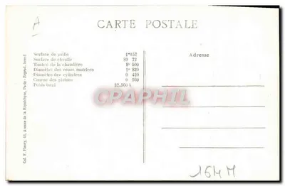 Locomotiva expresso com 4 rodas acopladas — As Locomotivas Francesas (Nord) — B-7 — Verso