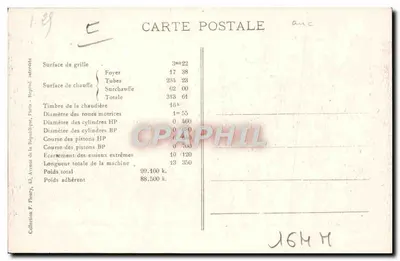 Machine Decapod N° 5.001 — De Franse locomotieven (Nord) — F. P. PARIS — Achterkant