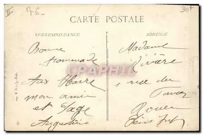 LE HAVRE — Wypłynięcie jachtu — W tle, Hève — B.P.D. n°89 — Rewers