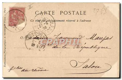 Mulher Mauraque — dançarina em traje exótico — Estabelecimentos Fotográficos de NEURDAN Frères, Paris — Verso