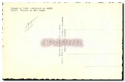 Mulheres de Bou Saâda — Cenas & Tipos da África do Norte — Edições ADI A — Verso