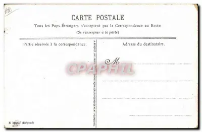 Bandeira francesa — HONNEUR e PATRIE — E. Manif (Depositado) Paris — Verso