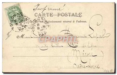 Toulon — O "Gustave-Zédé", submarino — A. Couturier, fotógrafo-editor, Toulon, n°304 — Verso