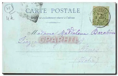 Panorama Versailles — widok z lotu ptaka zamku i ogrodów — Fot. G. Gatto, n°12 — Rewers