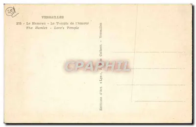 Hameau — Tempel Miłości — Versailles — Wydawnictwo Sztuki « Lys » — Rewers