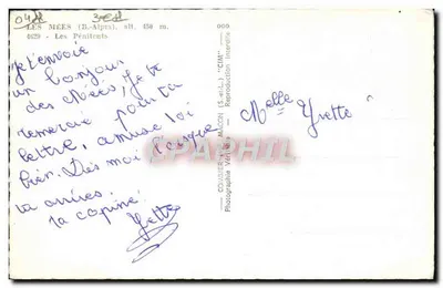 Les Mées (B.-Alpes) — Los Penitentes — CIM — Reverso
